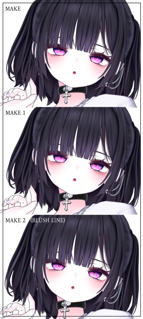 【ミリアム, Linne 】 Linne Soft make up & body texture + Face Blendshapes 【ミリアム メイク テクスチャ 】