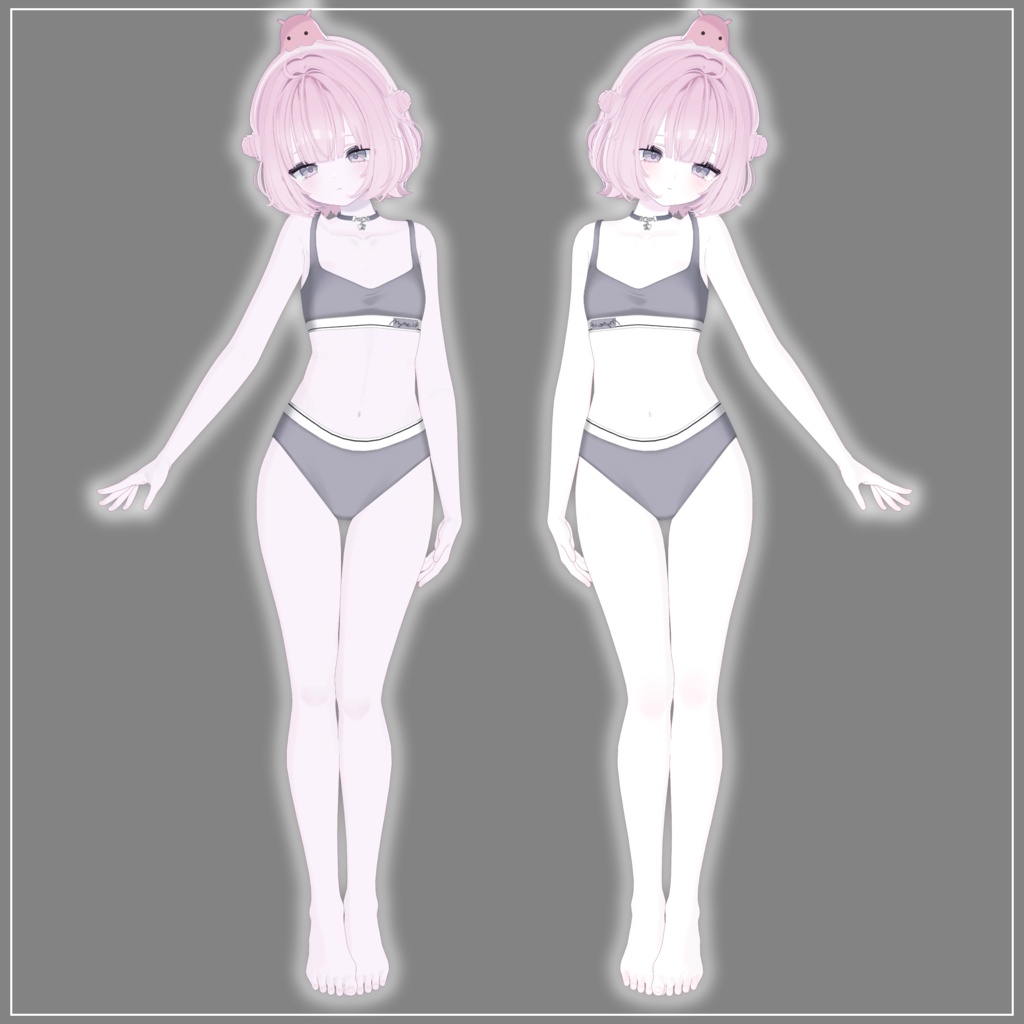 【 うらら, URARA 】 Urara Soft make up & body texture + Face Blendshapes 【うらら メイク テクスチャ 】