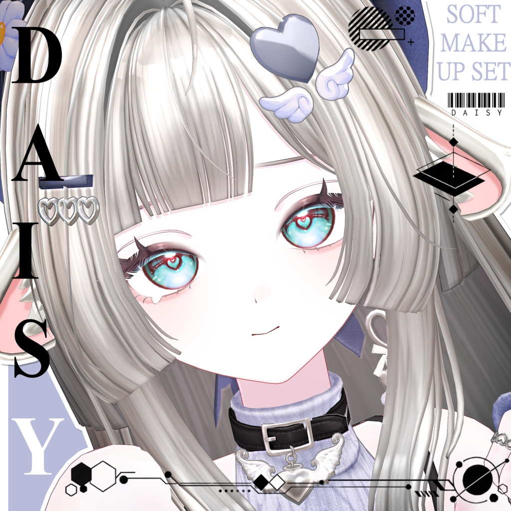 【デイジー, DAISY 】 Daisy Soft make up & body texture + Face Blendshapes 【デイジー メイク テクスチャ 】 