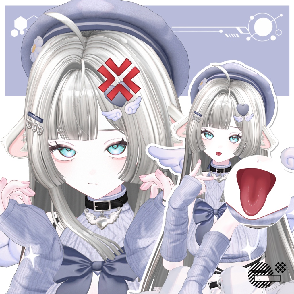 【デイジー, DAISY 】 Daisy Soft make up & body texture + Face Blendshapes 【デイジー メイク テクスチャ 】