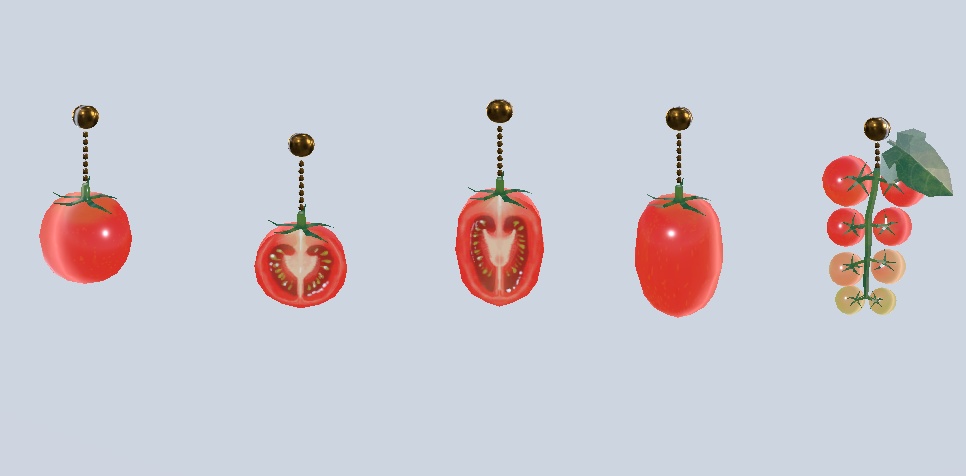 ミニトマトのピアス(無料)