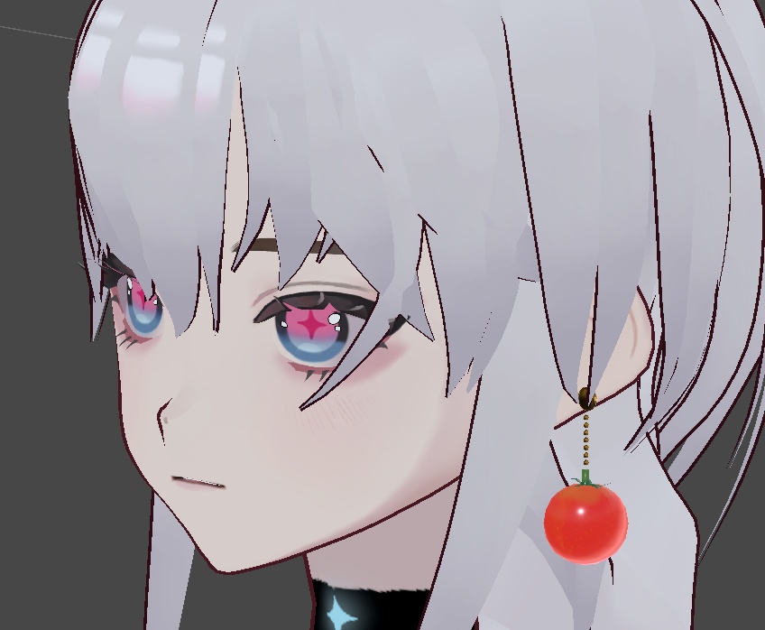 ミニトマトのピアス(無料)