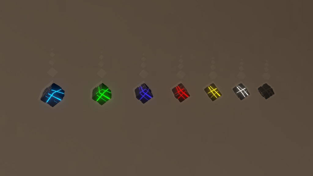 【VRchat向け】キューブ型アクセサリー