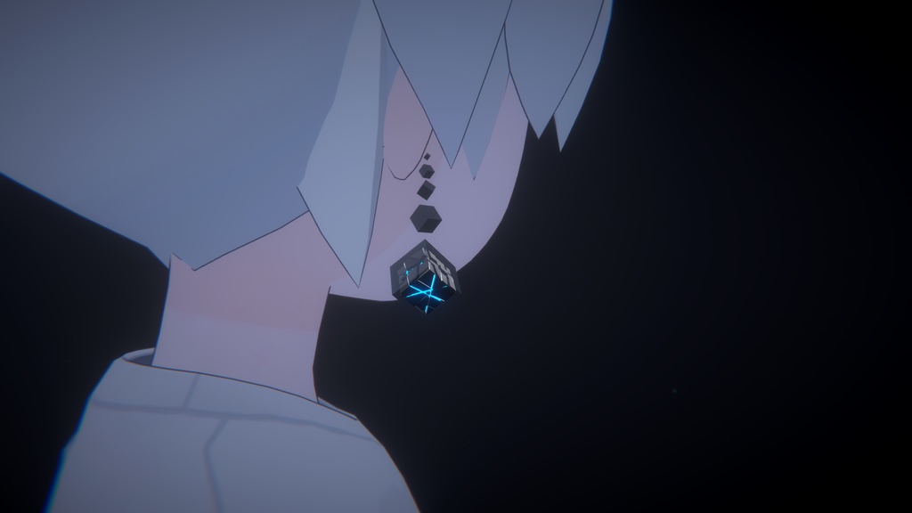 【VRchat向け】キューブ型アクセサリー