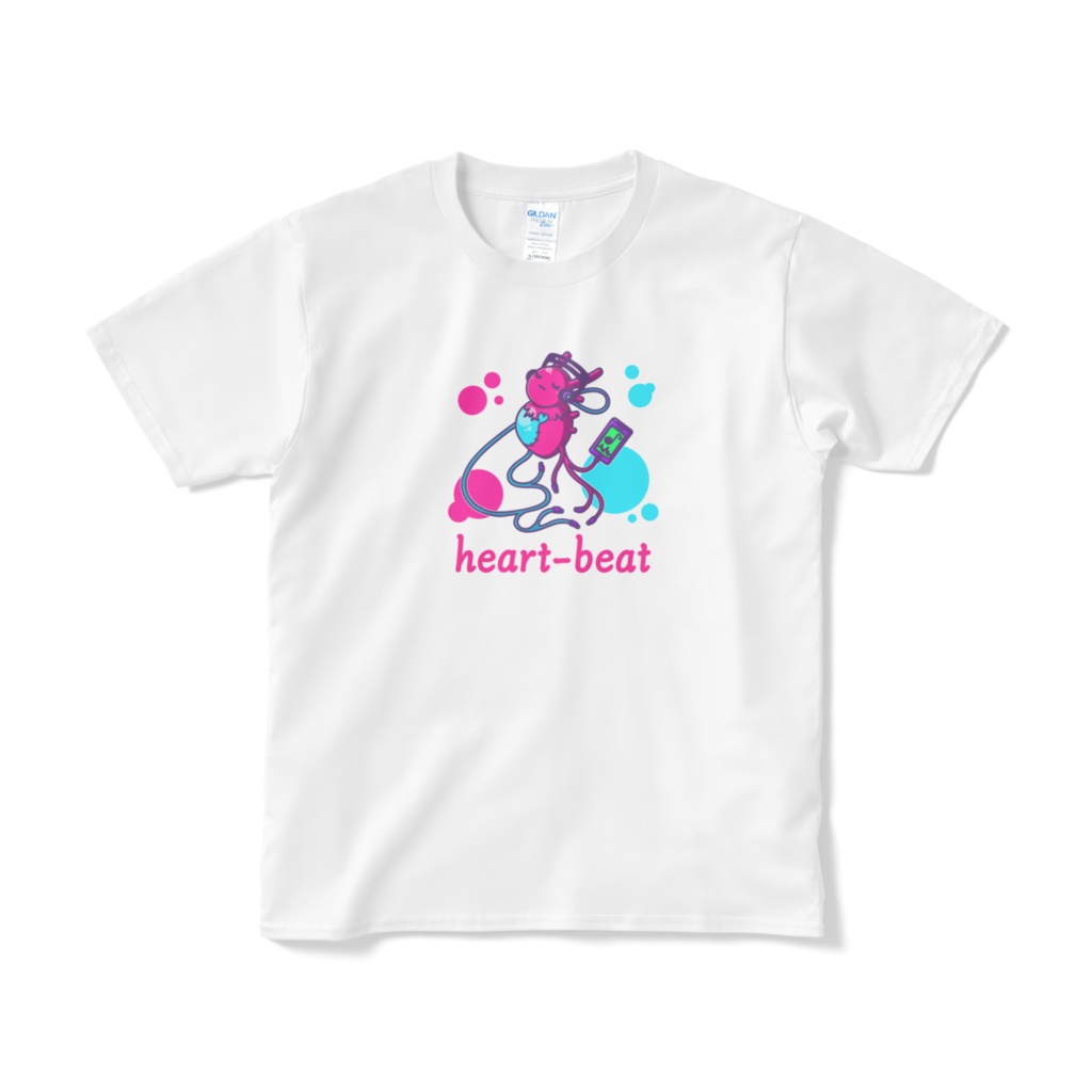 heart-beat Tシャツ（ホワイト）
