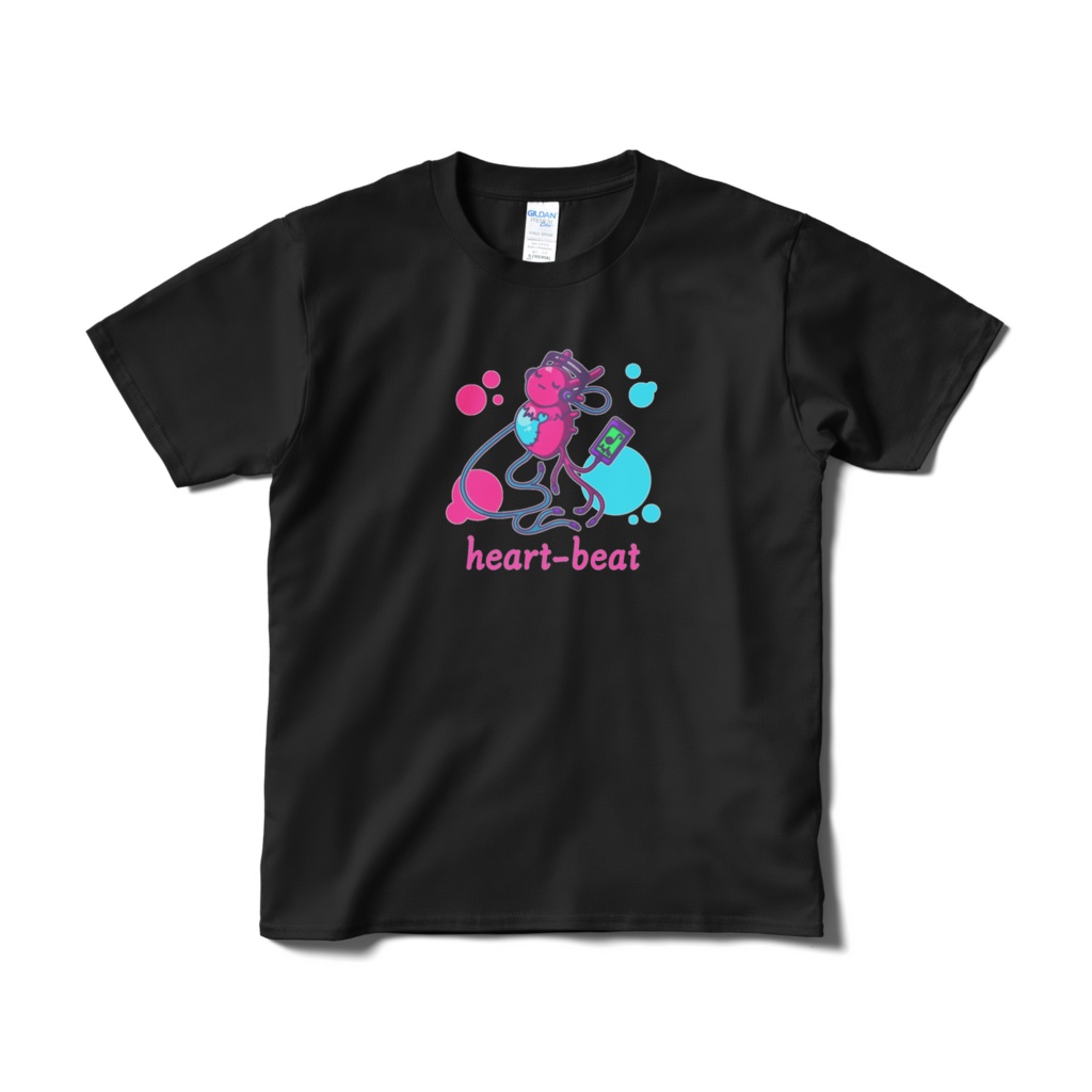 heart-beat Tシャツ（ブラック）