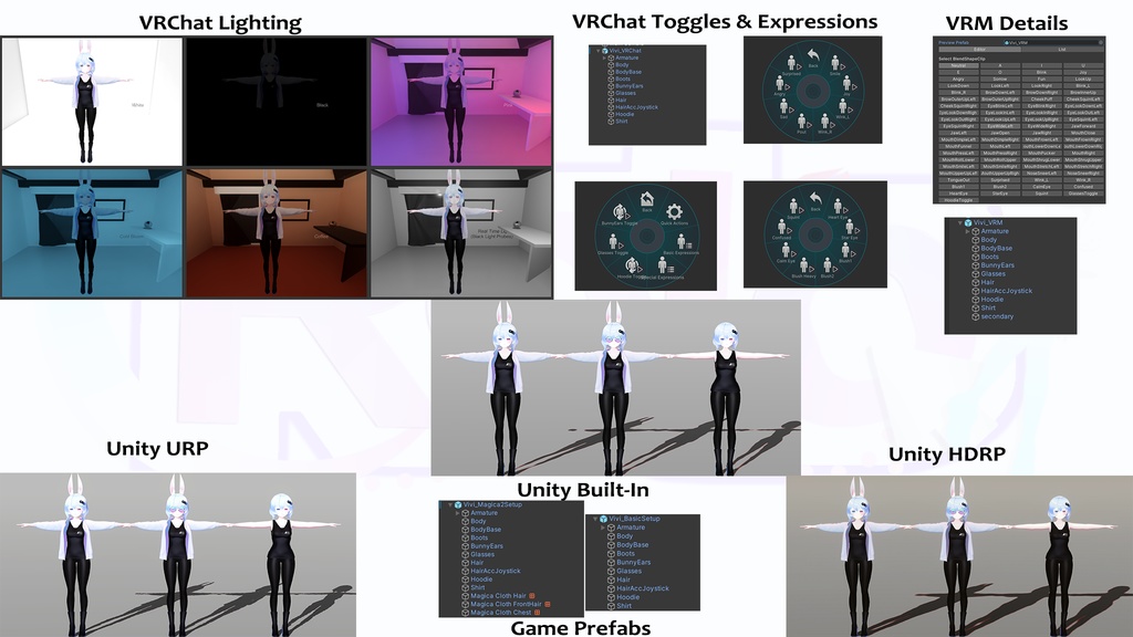 オリジナル3Dモデル"Vivi"