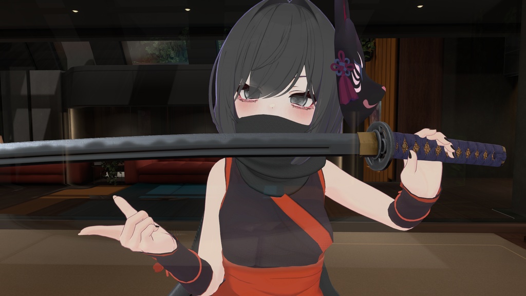 【VRChat向け】 日本刀「影縫」
