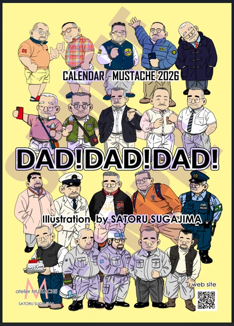 一般先行予約　カレンダーMUSTACHE2026「DAD!DAD!DAD!」