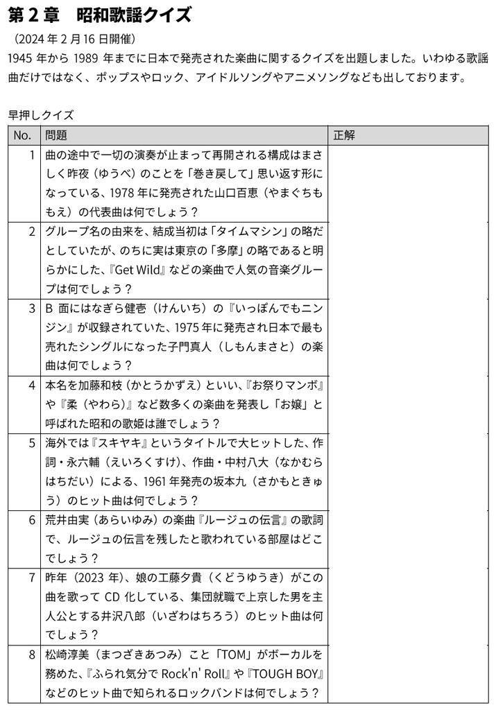 ぶんかぶ問題集2024①