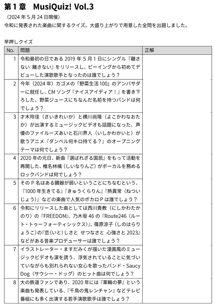 ぶんかぶ問題集2024②