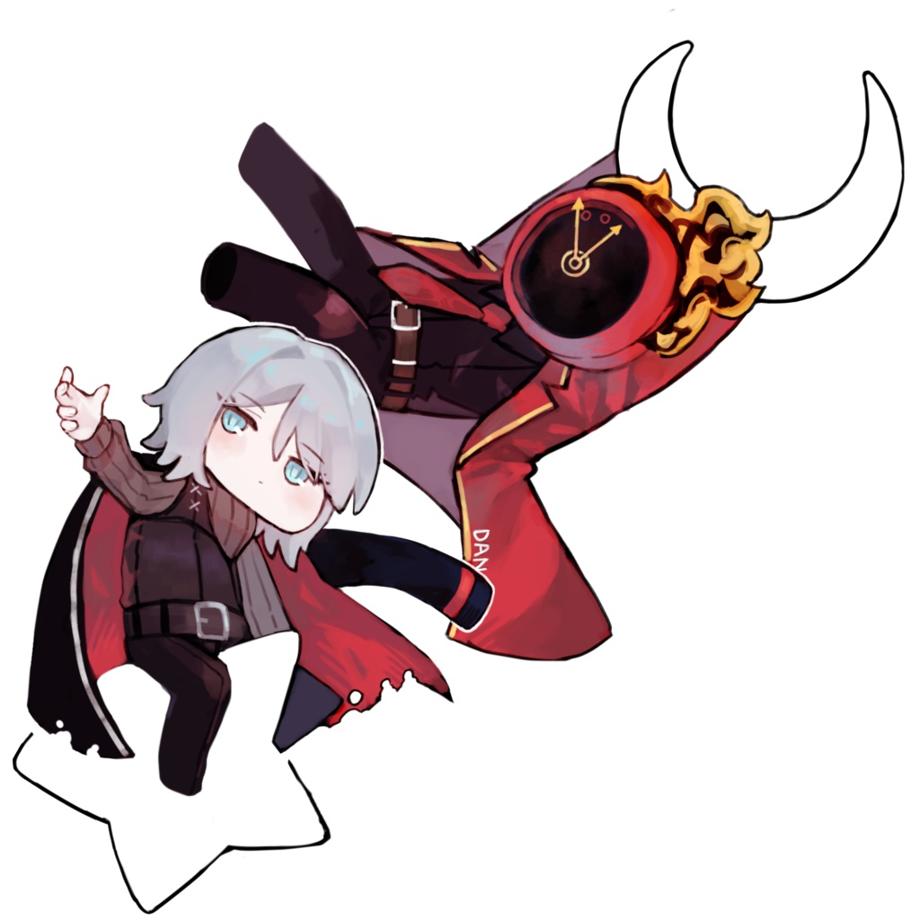 【LCB】ダンテ＆ファウスト 蓄光アルキルキーホルダー