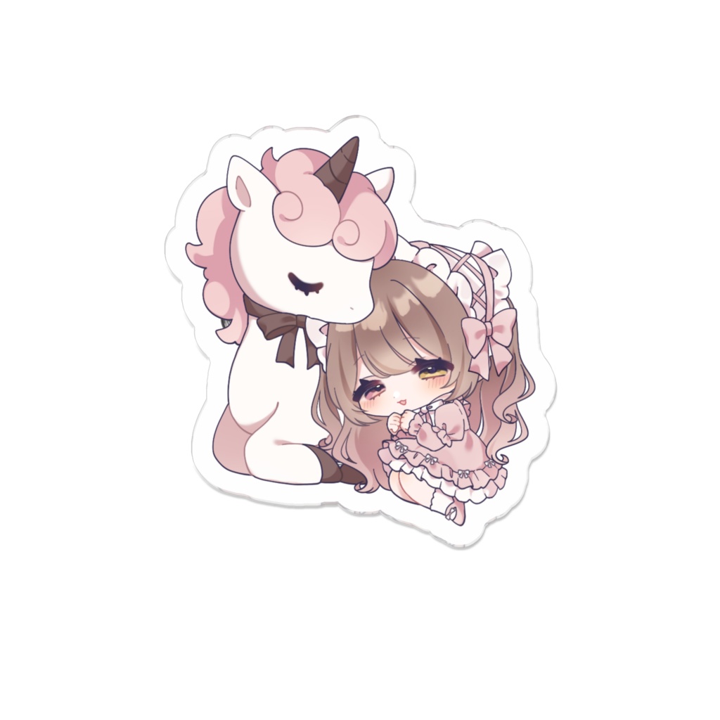 5周年記念(午年なのでユニコーンさんと一緒)アクリルバッジ