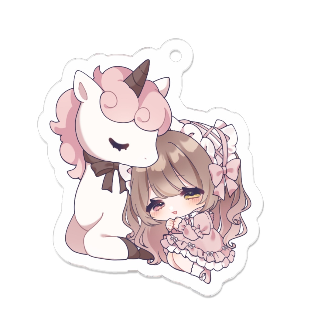 5周年記念(午年なのでユニコーンさんと一緒)キーホルダー