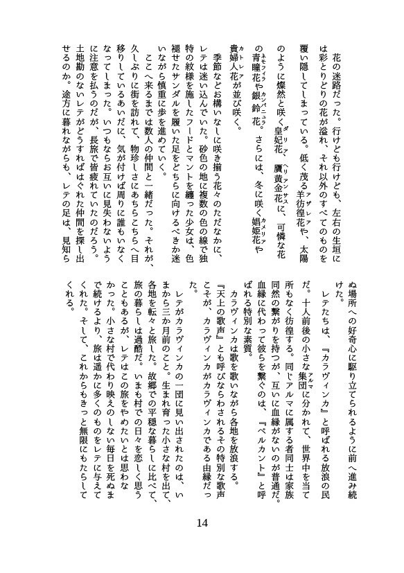 幽玄の橋の袂にて