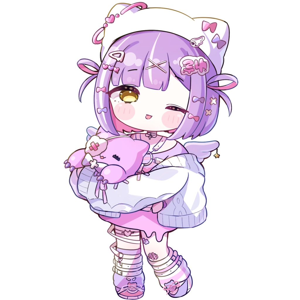 ミニアクリルスタンドキーホルダー[紫宮るな]