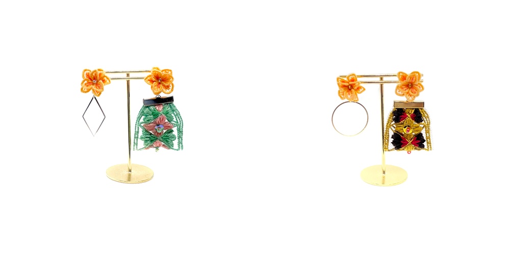 チュール刺繍イヤリング_ ロマぐだ♀ソロぐだ♀プチオンリー