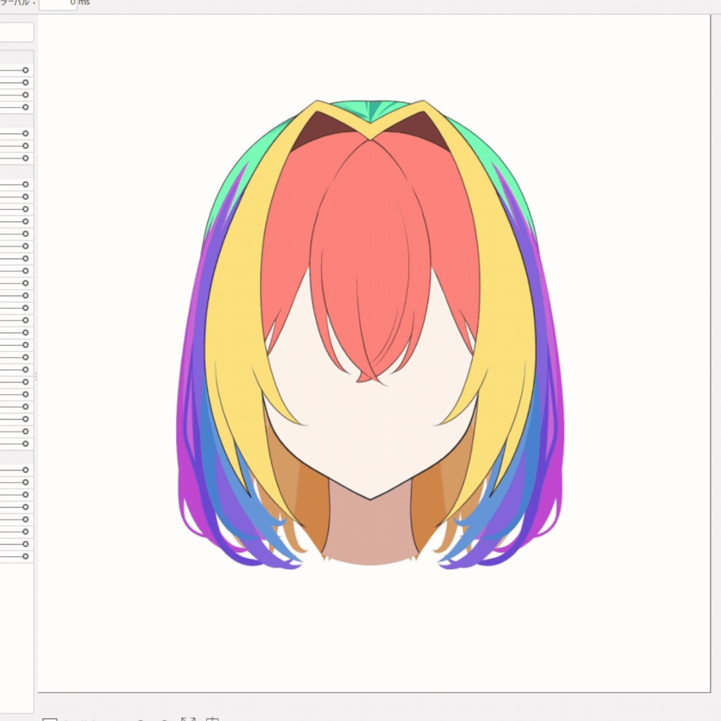 3種の髪型で学ぶ!髪XY&揺れ【Live2D学習用データ】制作動画付