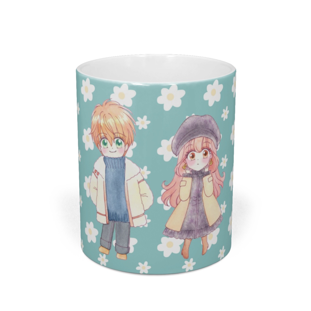 デートマグカップ ブルー