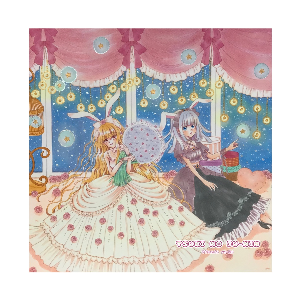 月の住人ハンカチタオル　200mm×200mm