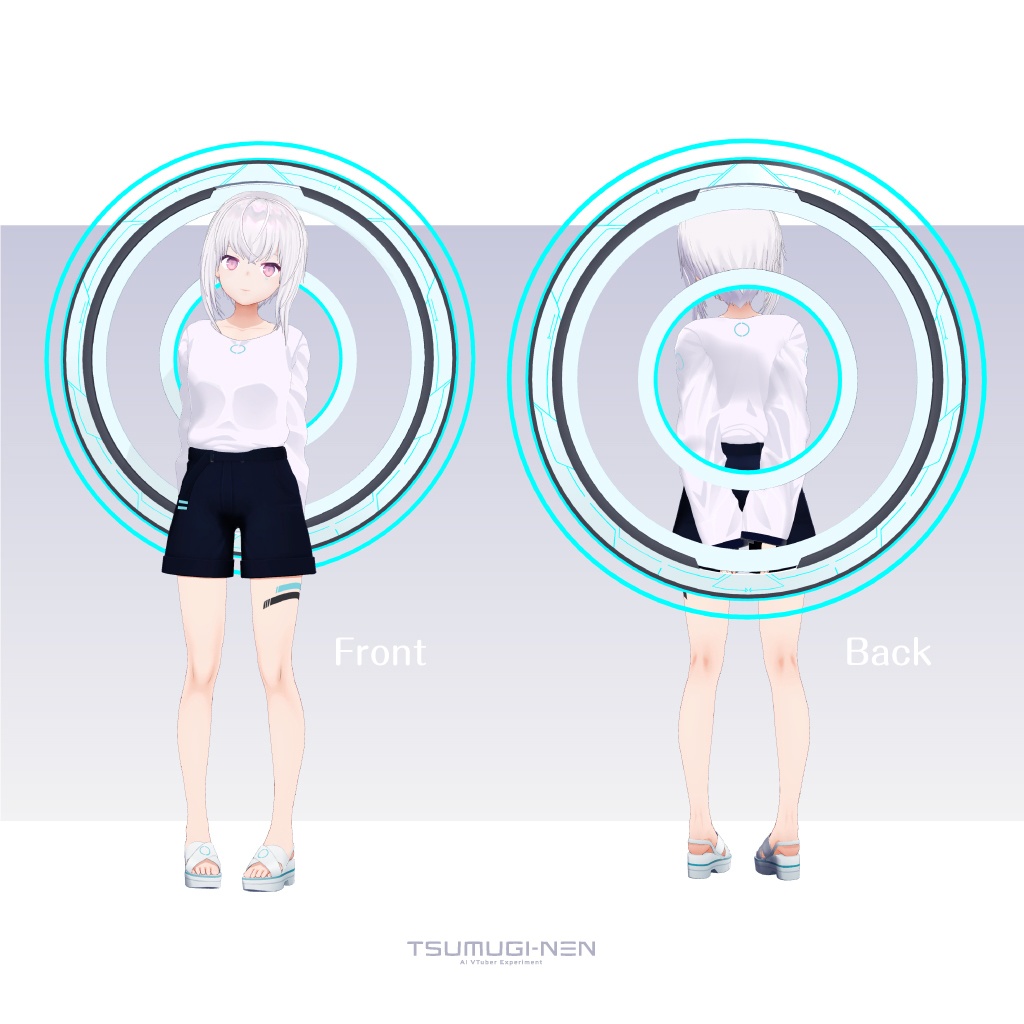 公式3Dモデル「紡ネン クローン版」