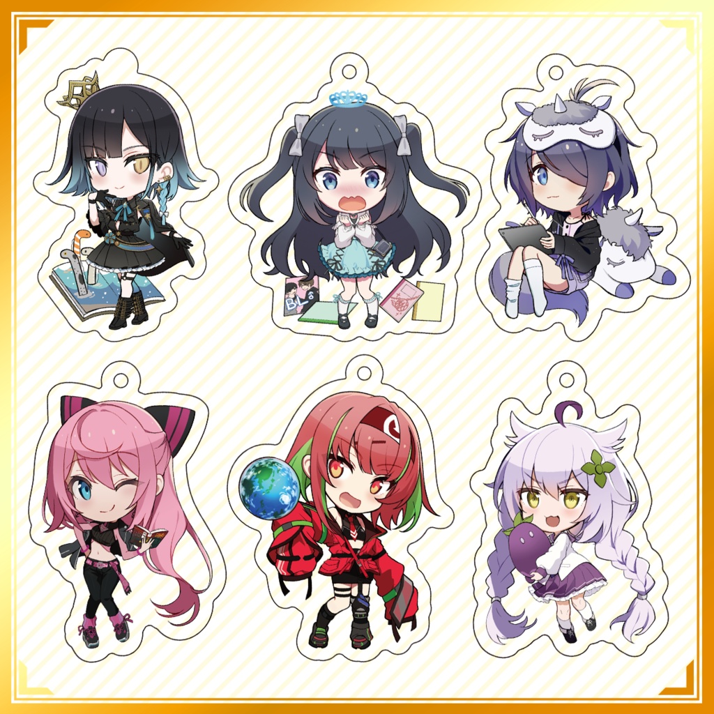 【1周年記念!】ミニアクリルキーホルダー【MOKUROKU】