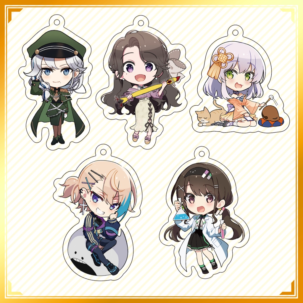 【1周年記念!】ミニアクリルキーホルダー【MOKUROKU】