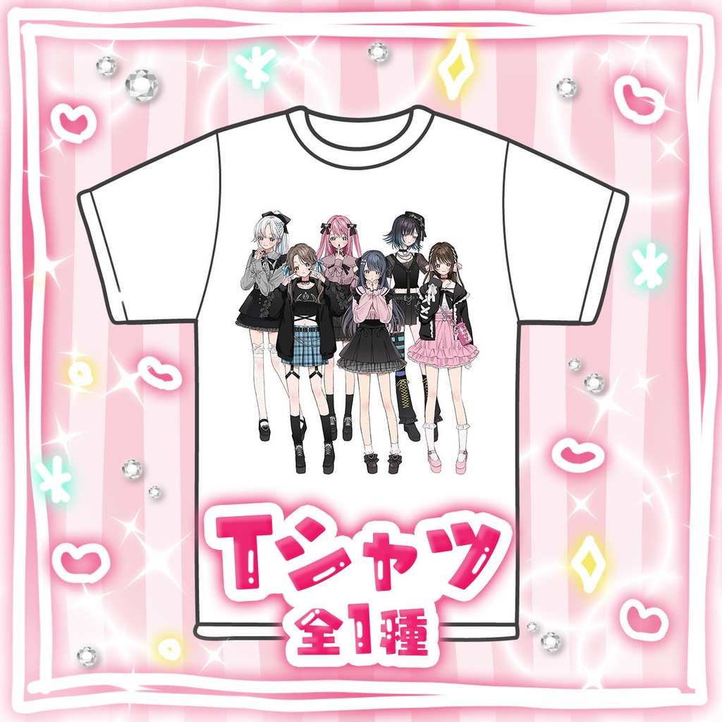 【MOKUROKU】2周年記念グッズ【アクリルスタンド・チェキ風ポストカード・Tシャツ】