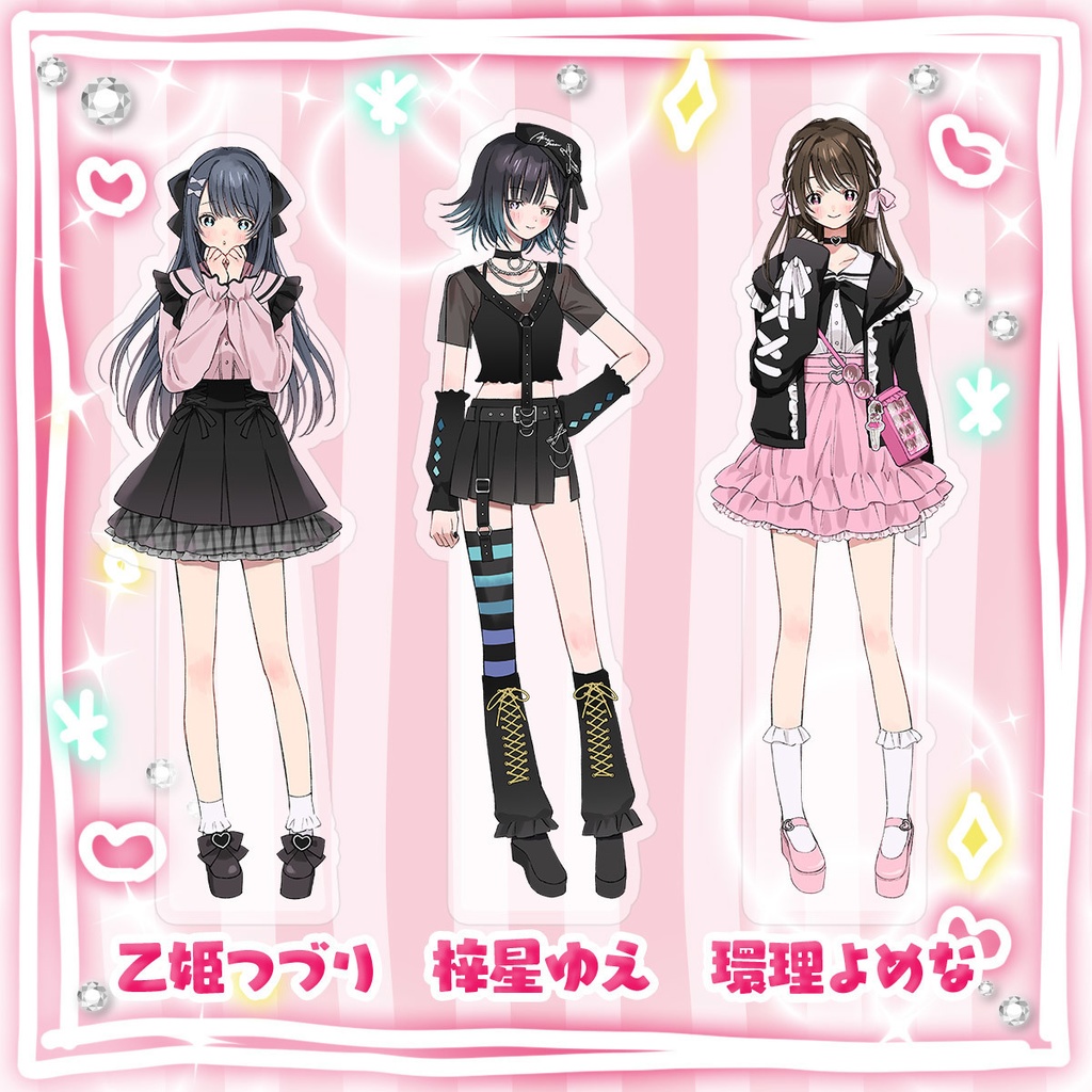 【MOKUROKU】2周年記念グッズ【アクリルスタンド・チェキ風ポストカード・Tシャツ】