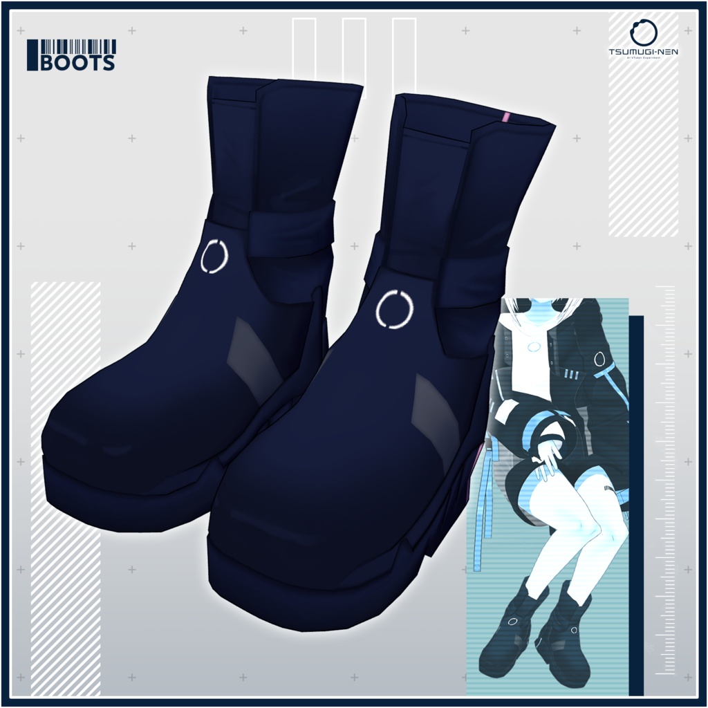 紡ネン衣装「ネンネンジャケット」3Dモデル