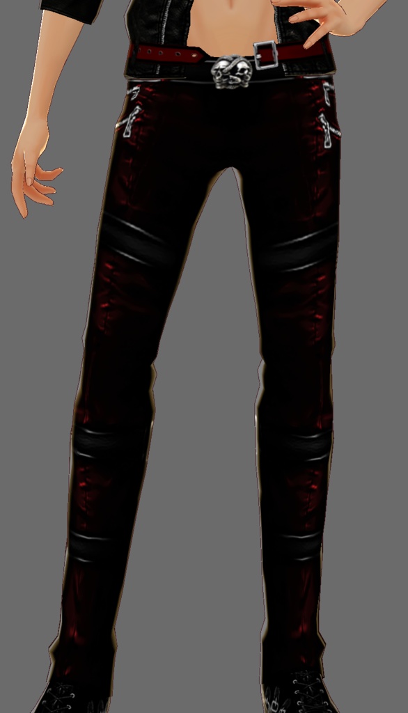 Red and Black Goth Pants