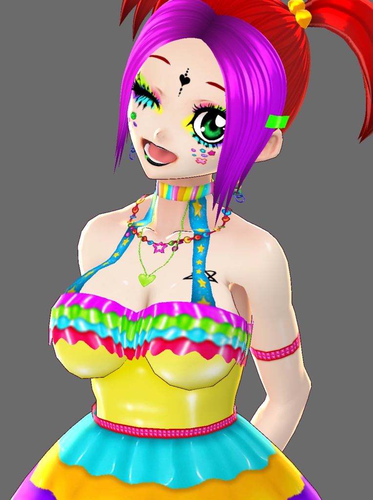 Colorful PVC Dress