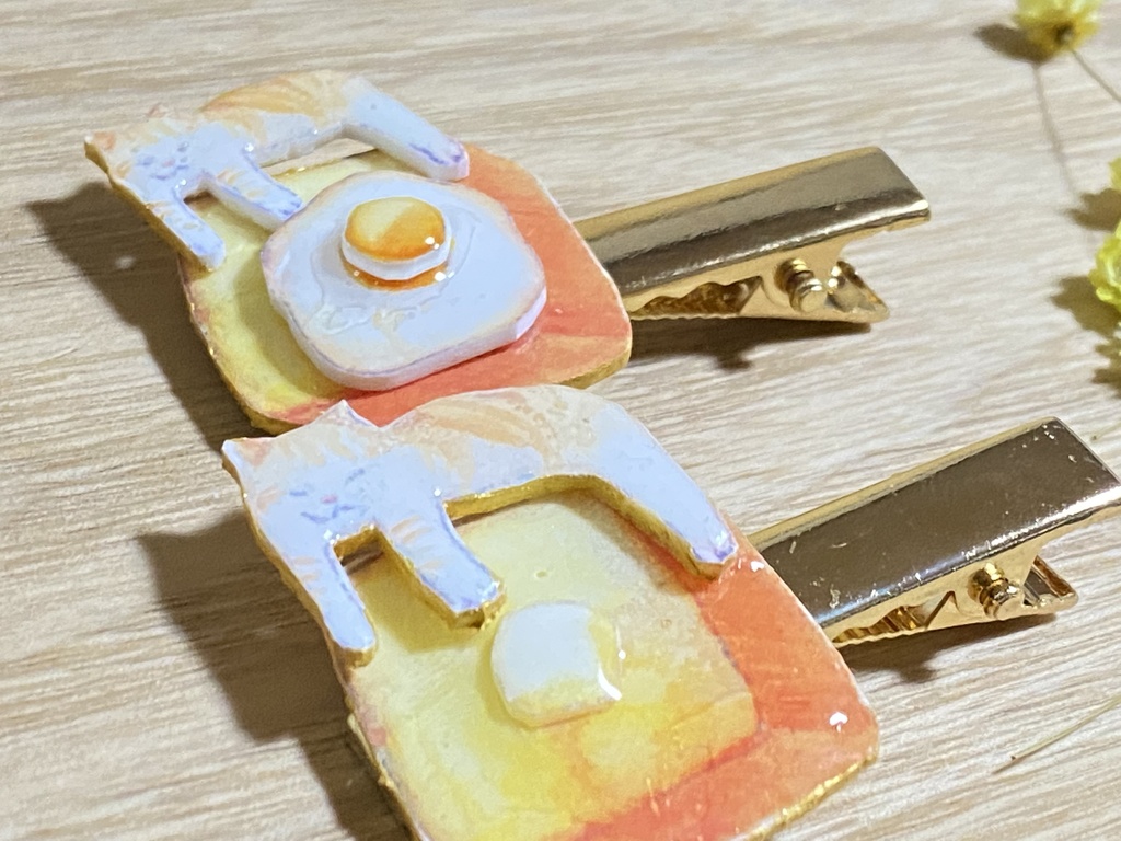 猫ヘアピン・ヘアクリップ