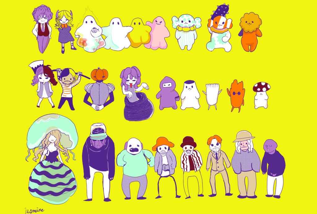 ハロウィンのおともだち