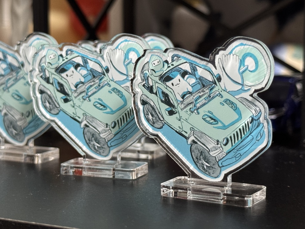 しいたけカーのアクスタ