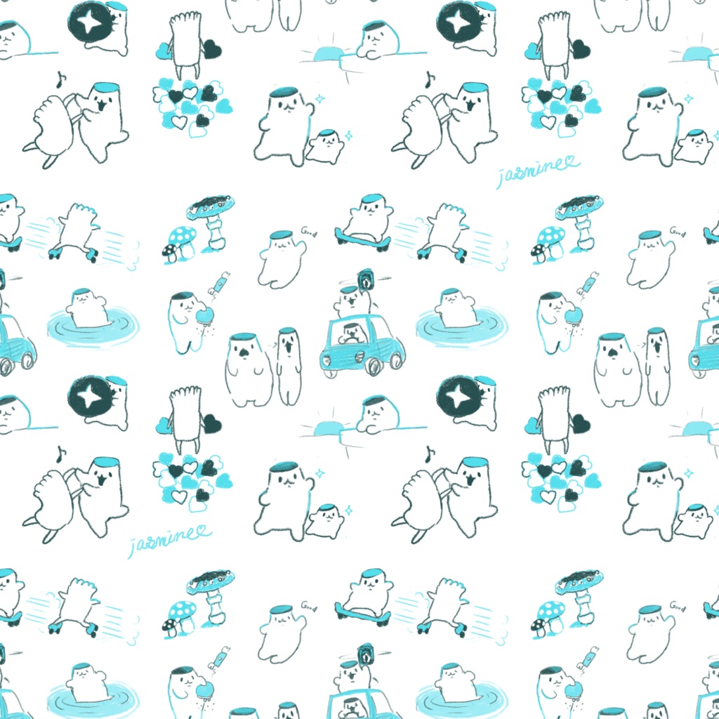 【エリンギ】メガネ拭き【vacation】