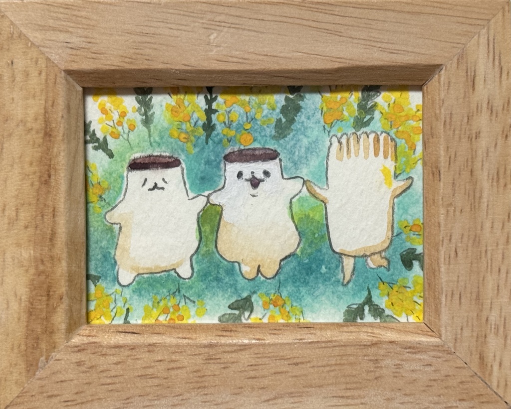 【ミニ原画】ミモザとエリンギズ