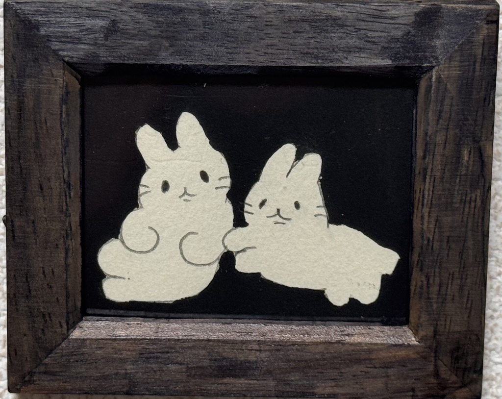 【ミニ原画】もっちりうさぎ