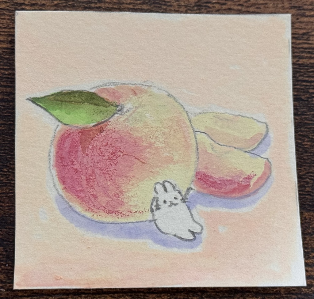 【ミニ原画】ももうさぎ