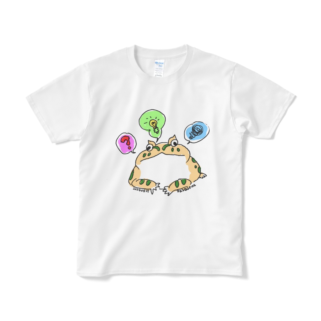 色々考えるツノガエル