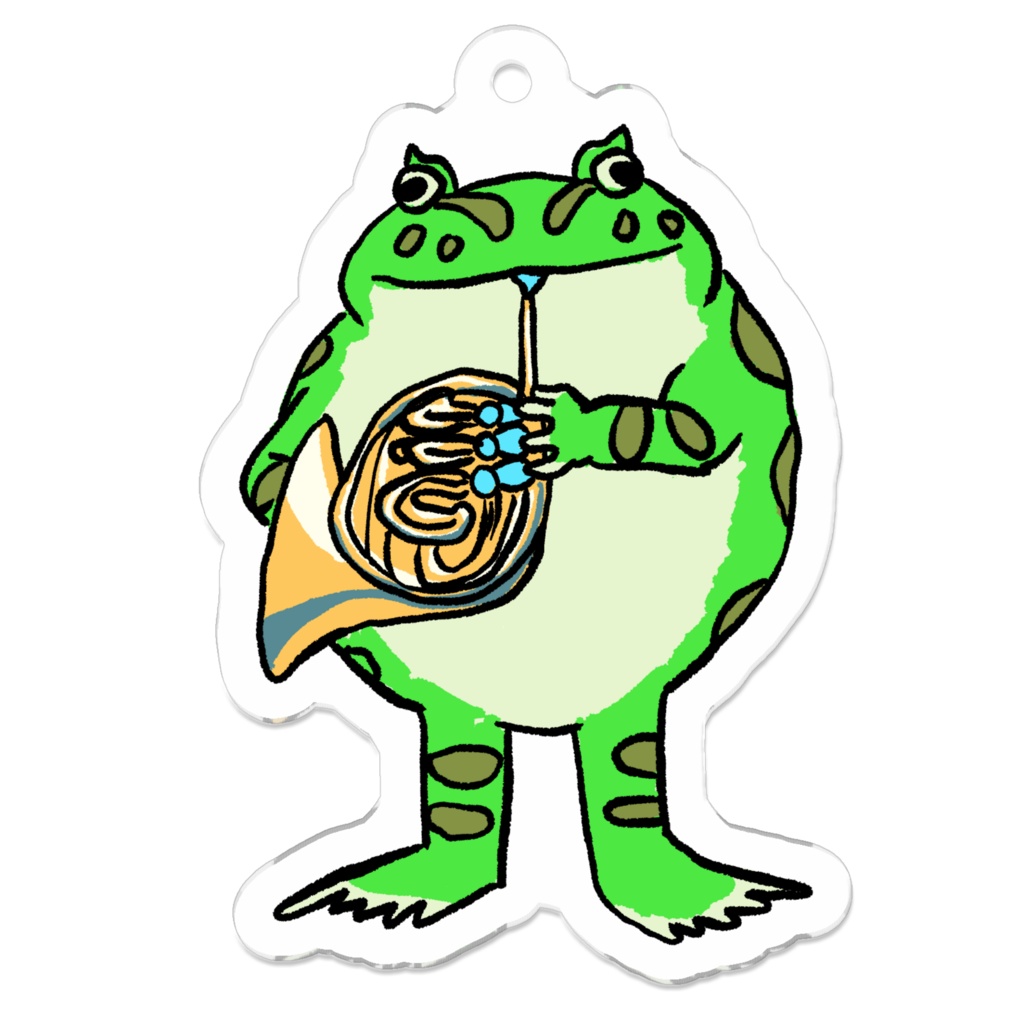 ホルン吹くツノガエル