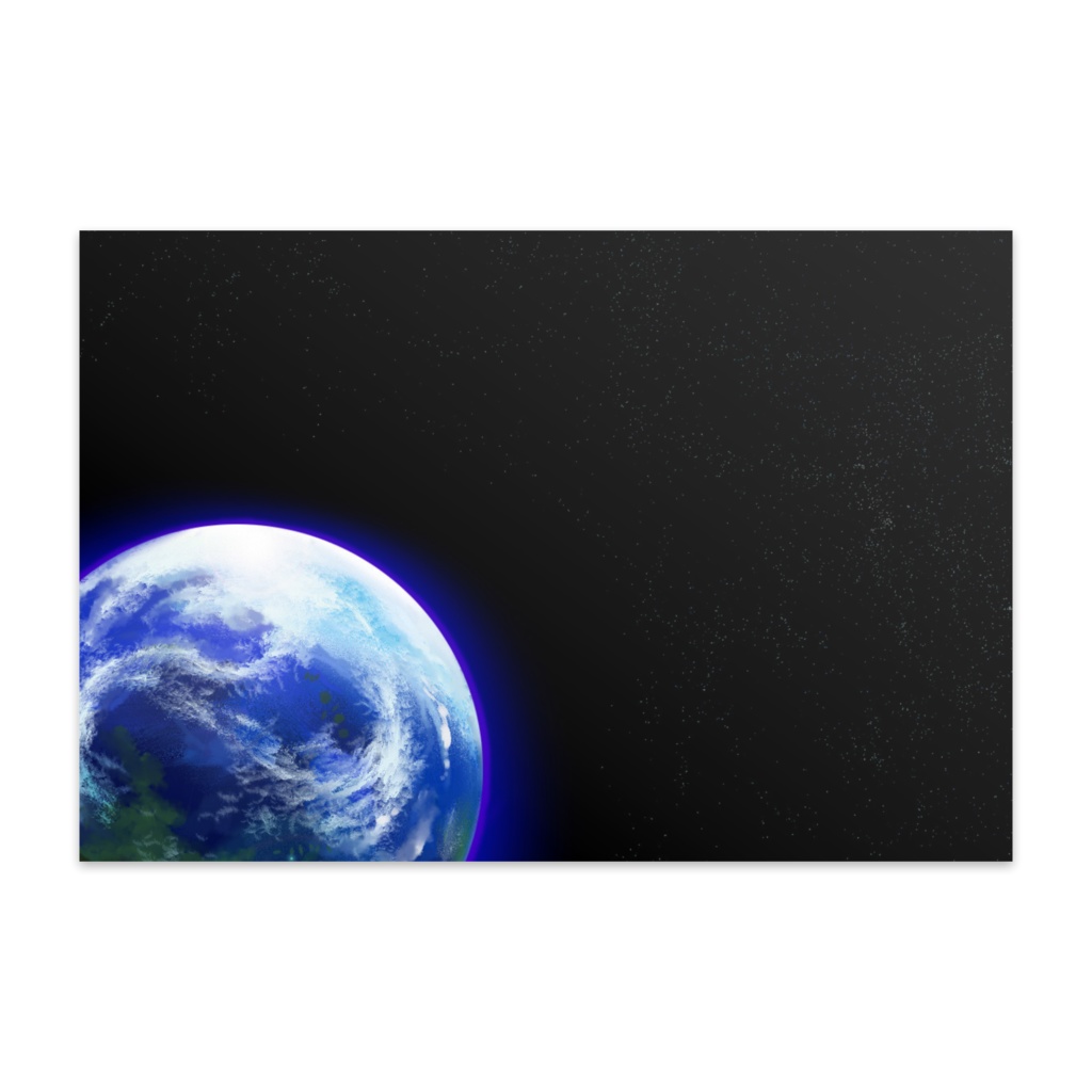 宇宙　惑星　ポストカード