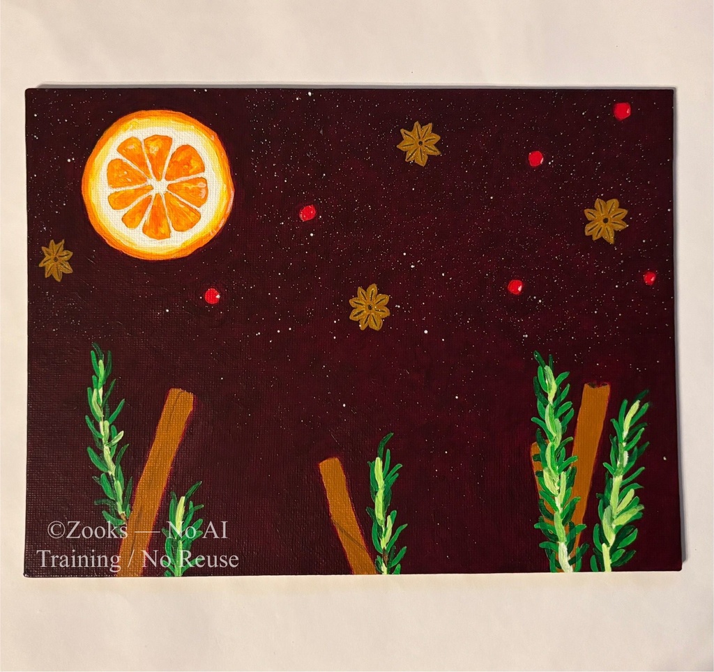 『ホットワインの夜空』