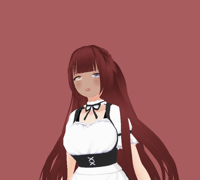 vroid studio preset  long hair with ponytails 