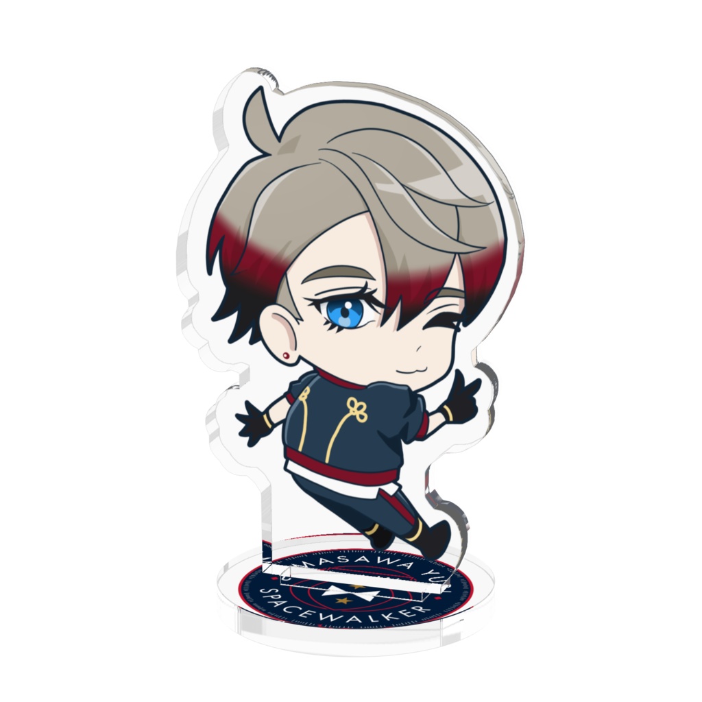 天沢・ユーリ・スペースウォーカー ちびキャラ アクリルスタンド 50x50mm