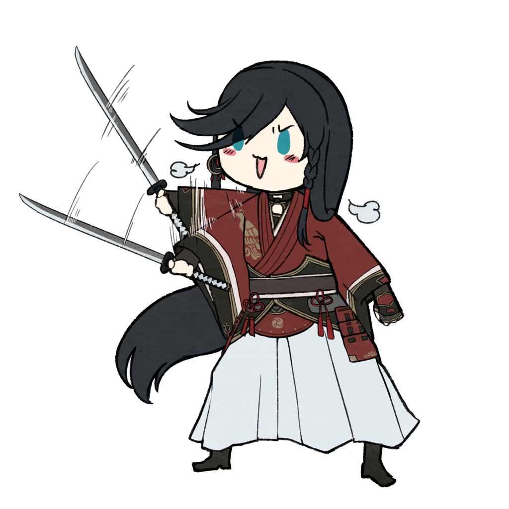 ちび兼さん(抜刀)アクリルフィギュアスタンド(キーホルダー)