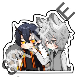銀炎アクリルキーホルダー