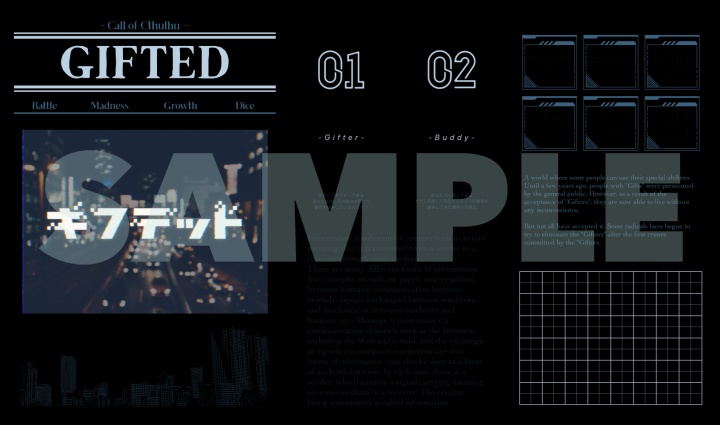 【新クトゥルフ神話TRPG】ギフテッド SPLL:E193488