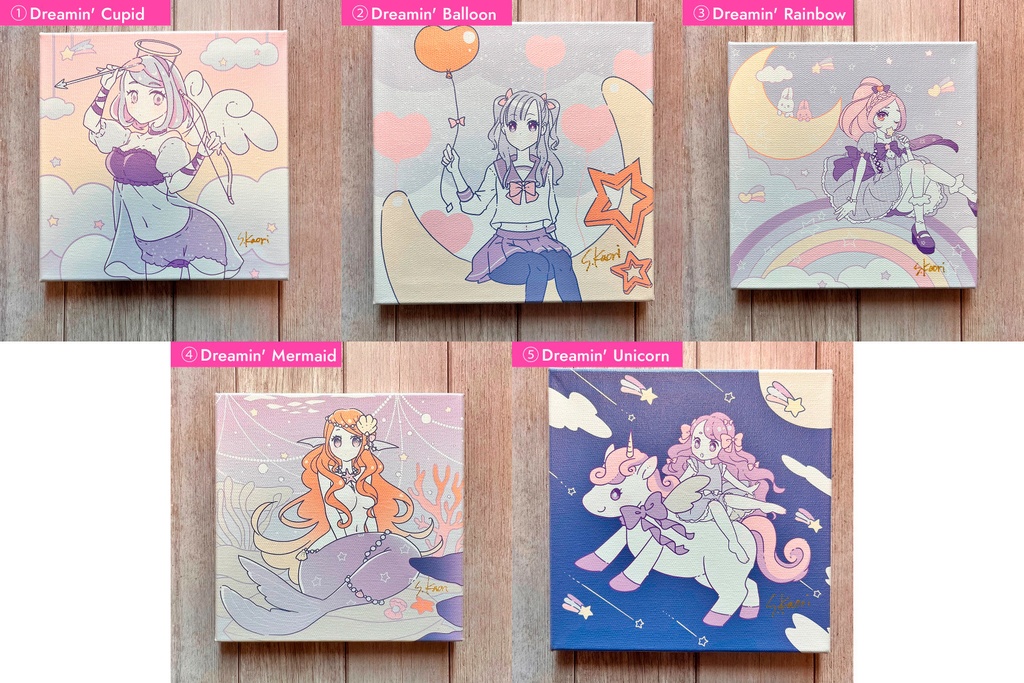 キャンバス作品　ゆめかわシリーズ