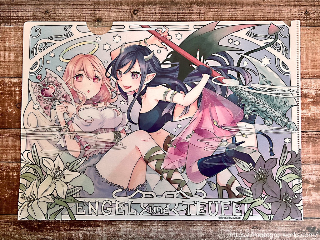 「Engel und Teufel」個展メインビジュアルクリアファイル
